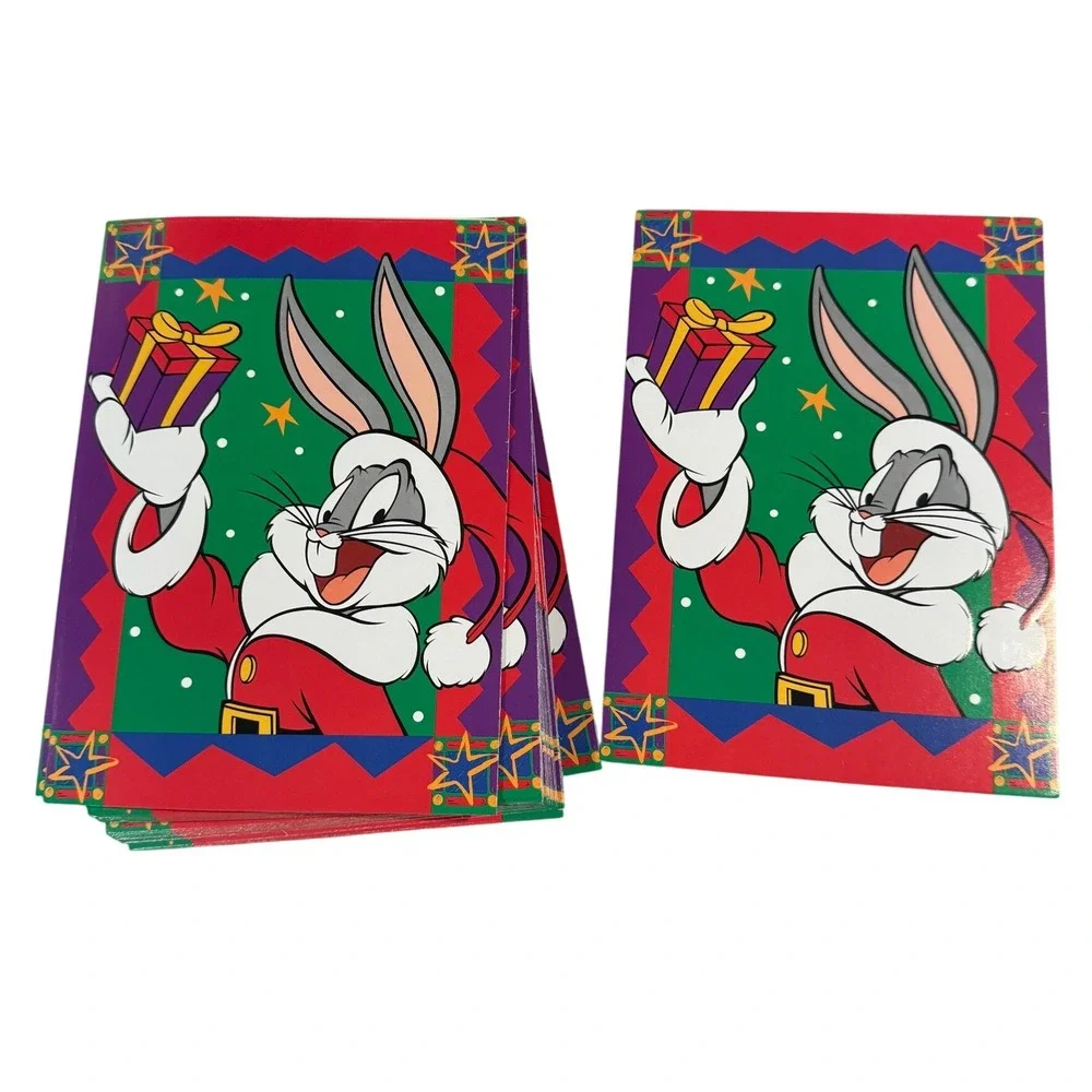 Vintage 1999 Looney Tunes Bugs Bunny Christmas Cards Set of 32 Cleo‎ Made USA